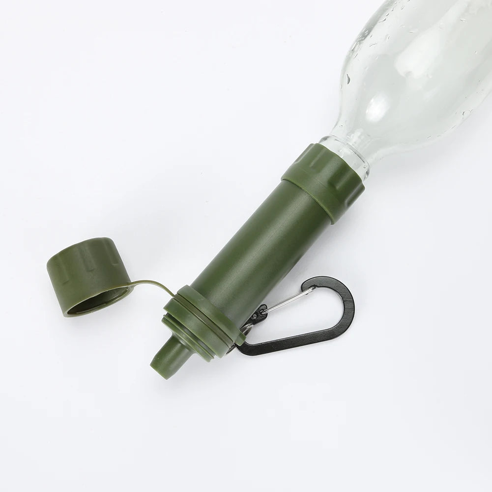 Wild Leven Nood Drinkwater Filtering Tools Draagbaar Kamperen Wandelen Leven Survival Water Purifier Filter Met Stro