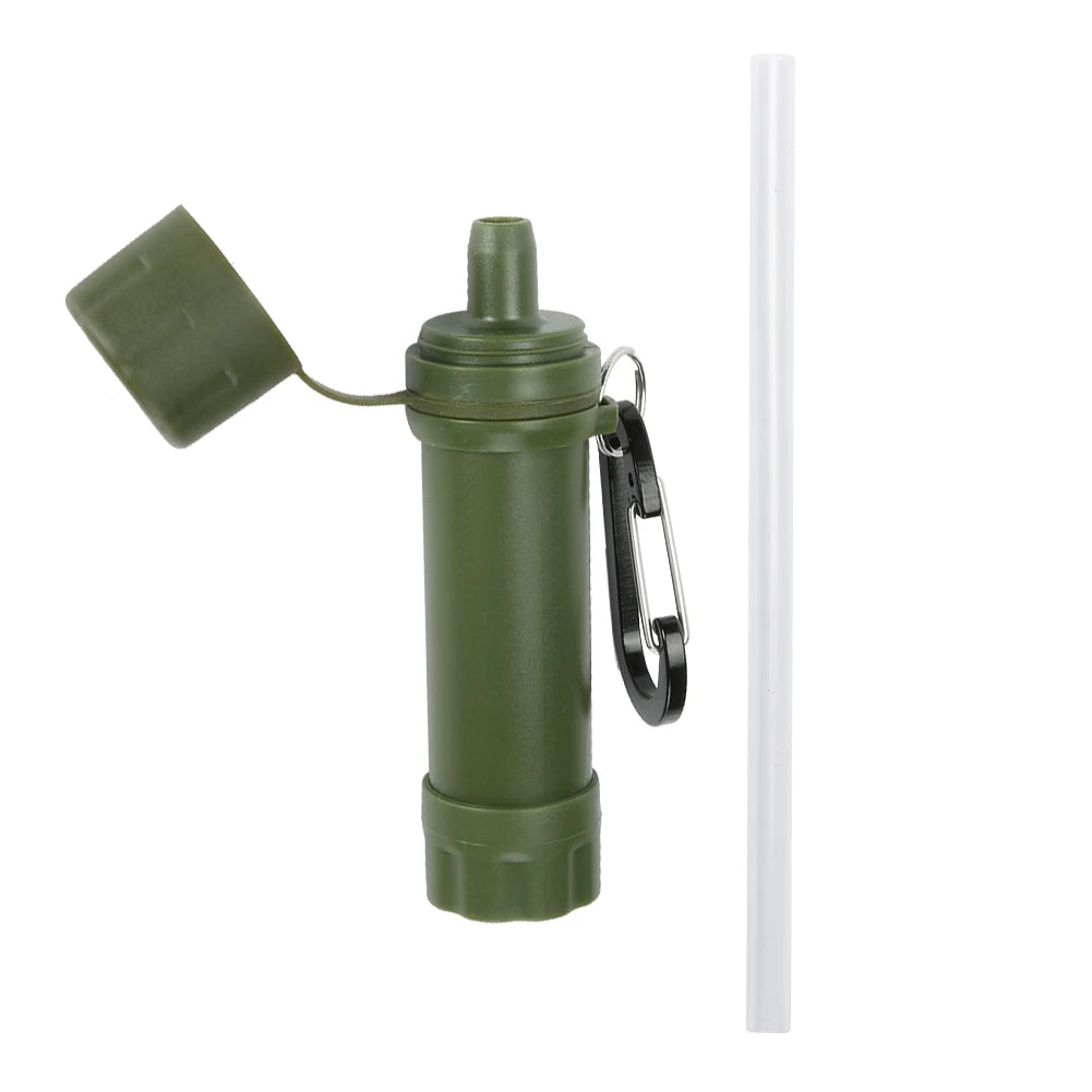 Wild Leven Nood Drinkwater Filtering Tools Draagbaar Kamperen Wandelen Leven Survival Water Purifier Filter Met Stro